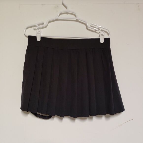 Halara Breezeful High Waisted Pleated 2-in-1 Pocket Adjustable Buckle Skirt L - Picture 5 of 7